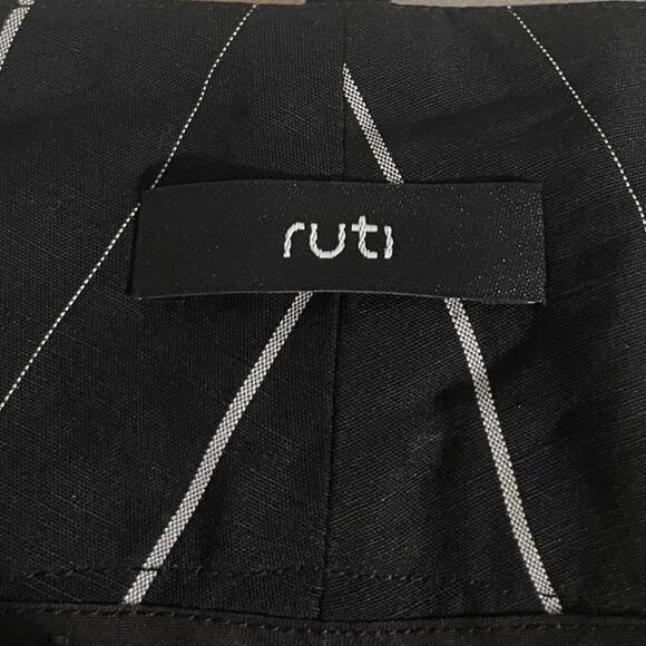Ruti Striped Wide Leg Cropped Pants Size 3 - Picture 3 of 4